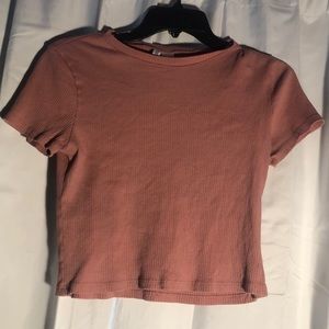 Divided Pink Crop Top